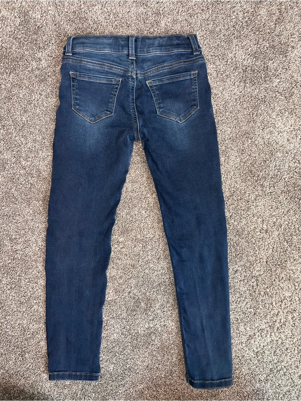 Girls size 7 Stretch Slim Jeans in Dark Blue